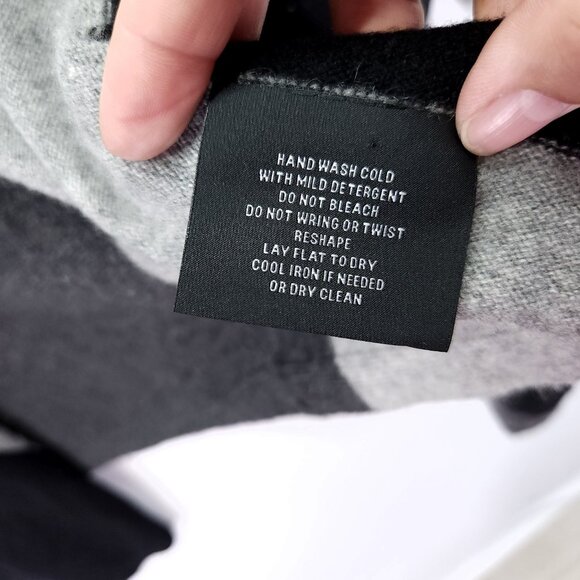 Bloomingdale's Cashmere Cardigan Size Small Open Front Sweater Colorblock - Picture 10 of 12